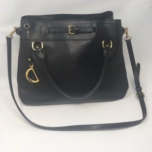 Ralph Lauren textured leather shoulder bag